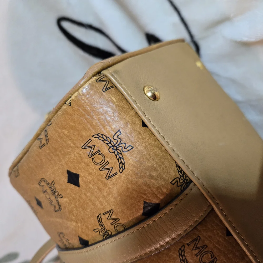 MCM Tan Monogram Handbag - Picture 11 of 16